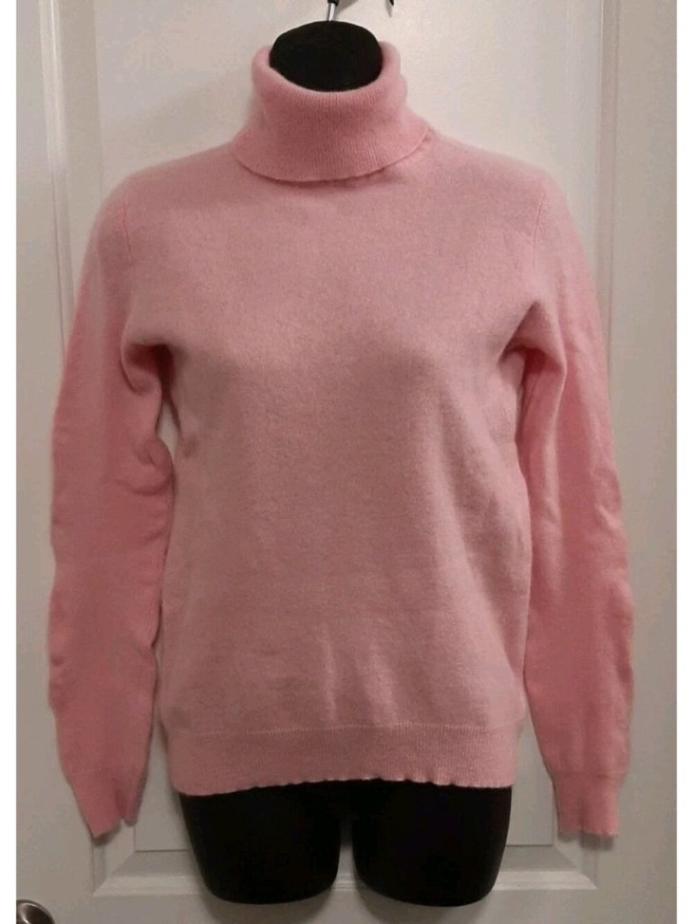 Vintage Hudson Bay Collection Women's Pink Turtleneck Medium Super Soft